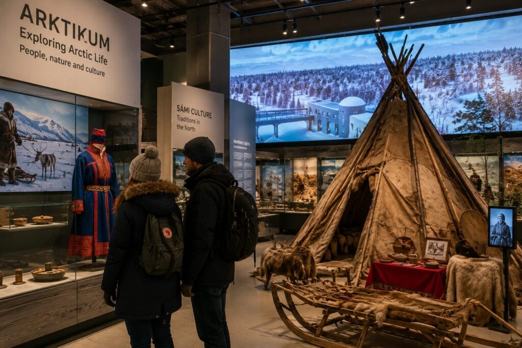 Cultura ártica y sámi en el museo Arktikum