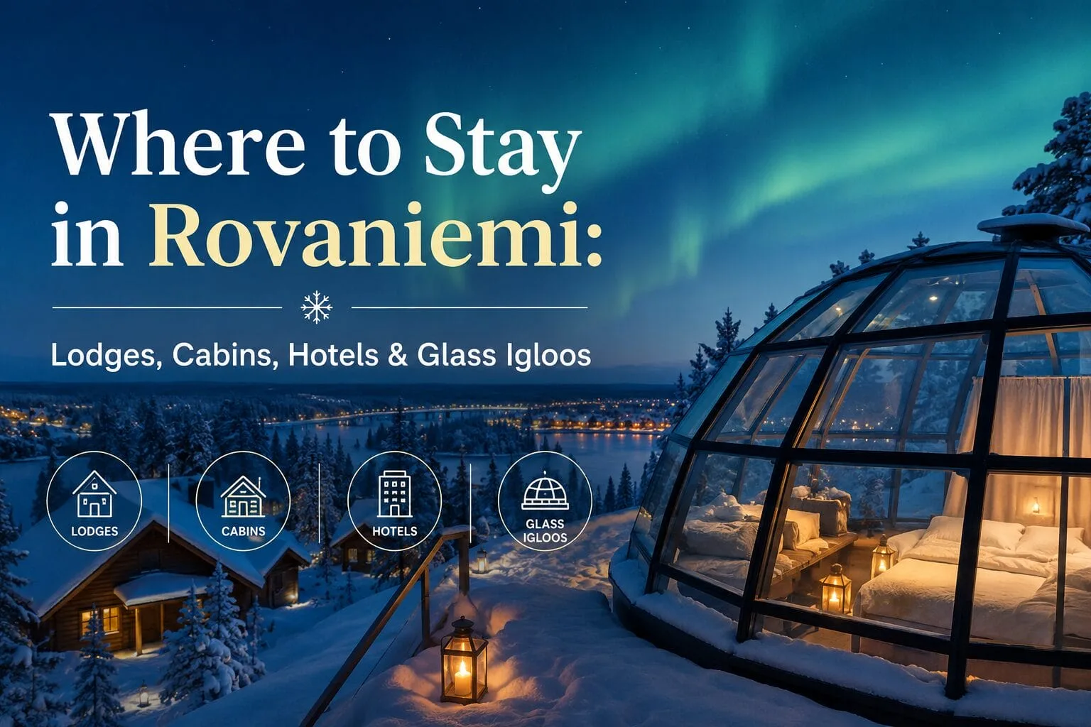 Forest accommodation options near Rovaniemi