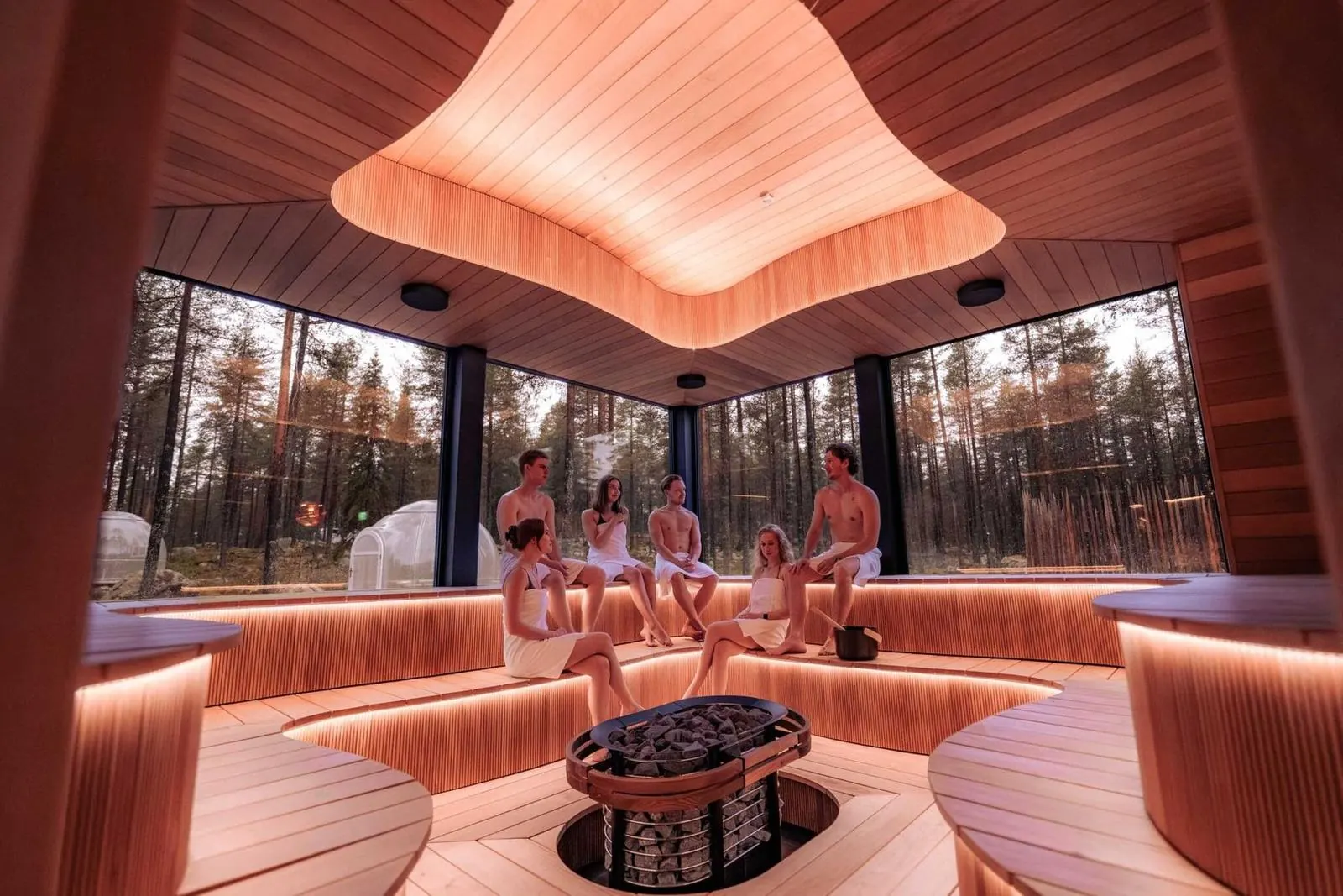 Wave Sauna alla luce del giorno
