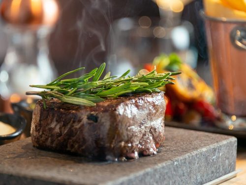 Black hot rock grill